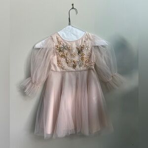 Elegant Pink and Gold TutuDuMonde dress